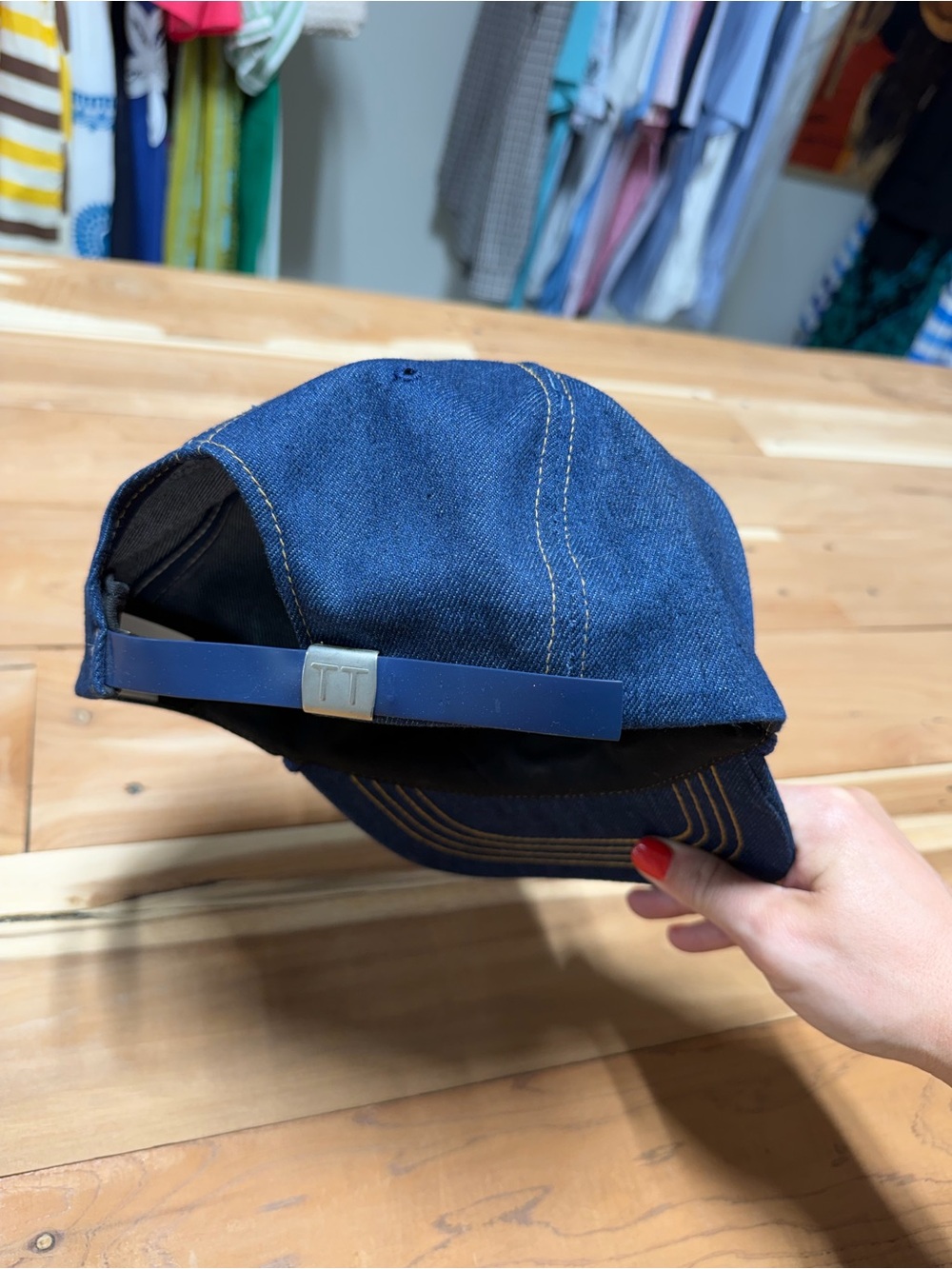 Vintage 1989 Waxahachie CC Member Guest Denim Rope Golf Hat - Picture 4 of 5